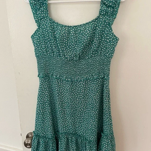 Green Polka Dot Dress - Picture 3 of 3
